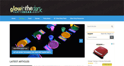 Desktop Screenshot of glowinthedarkpartyideas.com